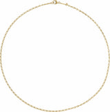14K Yellow Gold 2 mm Figure 8 24" Chain