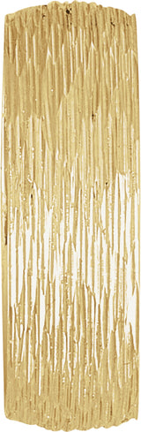 14K Yellow 7 mm Tree Bark-Inspired Comfort-Fit Flat Band