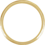 14K Yellow Gold 7 mm Tree Bark-Inspired Comfort-Fit Flat Band Size 9.5