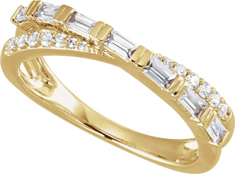 14K Yellow Gold 3/8 CTW Lab-Grown Diamond Ring