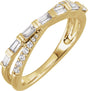 14K Yellow Gold 3/8 CTW Lab-Grown Diamond Ring