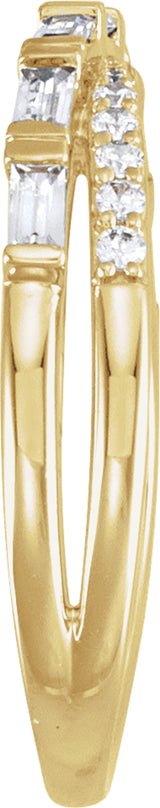 14K Yellow Gold 3/8 CTW Lab-Grown Diamond Ring