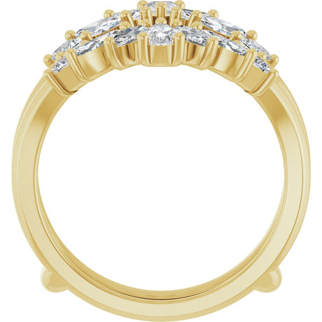 14K Yellow Gold 1 1/5 CTW Lab-Grown Diamond Ring Guard