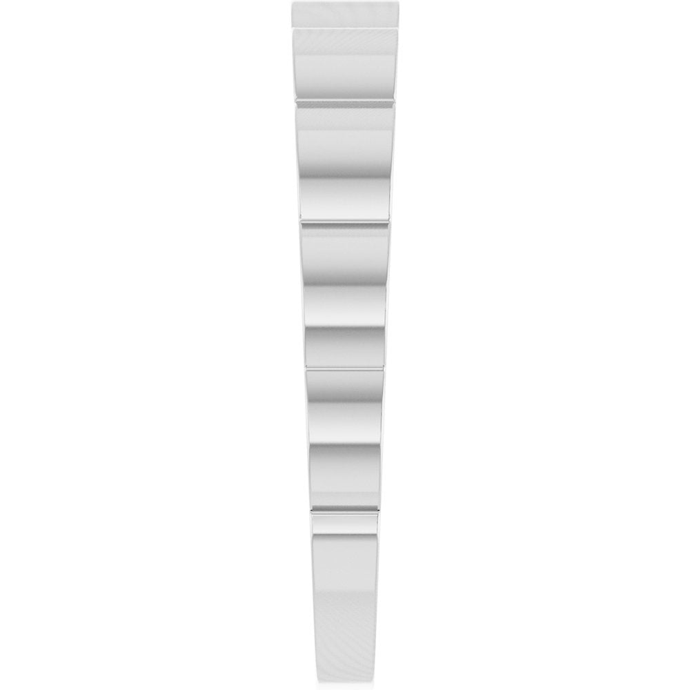 Sterling Silver 3 mm Grooved Tapered Band Size 7