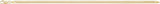 14K Yellow Gold-Filled 3 mm Oval Snake 7" Chain