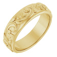 14K Yellow Gold 5 mm Sculptural Band Size 6