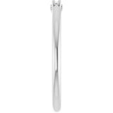 14K White Gold 1/5 CTW Natural Diamond Three-Stone Anniversary Band