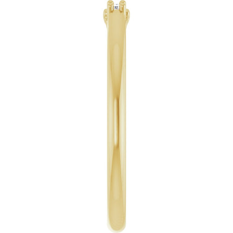 14K Yellow Gold 1/5 CTW Natural Diamond Three-Stone Anniversary Band