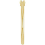 14K Yellow Gold .08 CTW Lab-Grown Diamond Three-Stone Anniversary Band