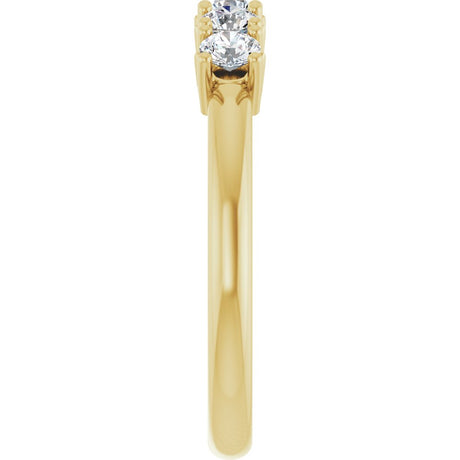 14K Yellow Gold 1/2 CTW Natural Diamond Anniversary Band
