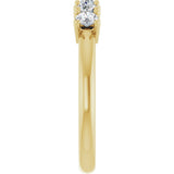 14K Yellow Gold 1/2 CTW Lab-Grown Diamond Anniversary Band