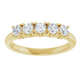 14K Yellow Gold 1/2 CTW Natural Diamond Anniversary Band