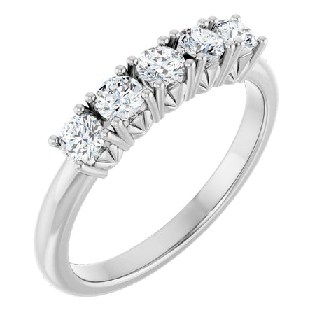 14K White Gold 1/2 CTW Lab-Grown Diamond Anniversary Band
