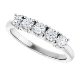 14K White Gold 1/2 CTW Lab-Grown Diamond Anniversary Band
