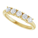 14K Yellow Gold 1/2 CTW Natural Diamond Anniversary Band