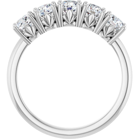 Platinum 1 1/5 CTW Lab-Grown Diamond Anniversary Band