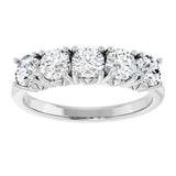 Platinum 1 1/5 CTW Lab-Grown Diamond Anniversary Band