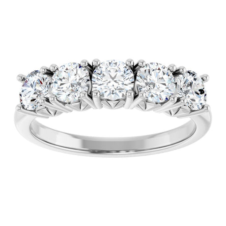 14K White Gold 1 1/5 CTW Lab-Grown Diamond Anniversary Band