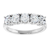 Platinum 1 1/5 CTW Lab-Grown Diamond Anniversary Band