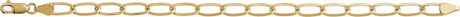 14K Yellow Gold-Filled 5.7 mm Elongated Curb 7" Chain