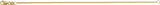 14K Yellow Gold-Filled 1.2 mm Round Snake 7" Chain