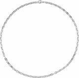 Sterling Silver 4.5 mm Curbed Anchor 18" Chain