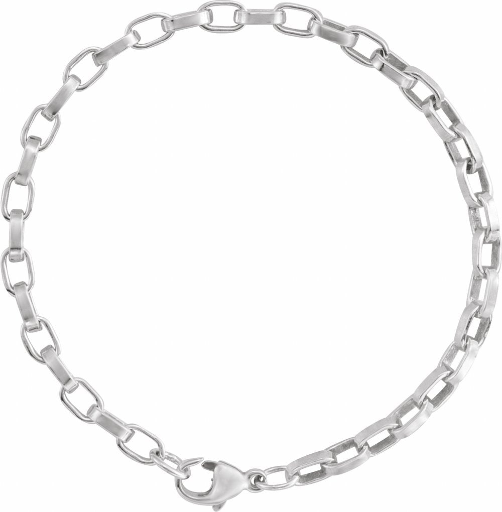 Sterling Silver 4.08 mm Rolo 7" Chain