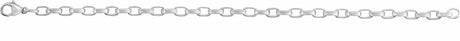 Sterling Silver 4.08 mm Rolo 7" Chain