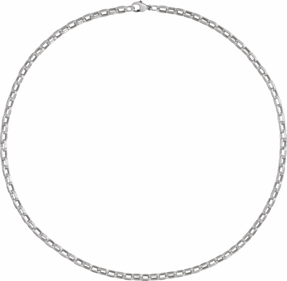 Sterling Silver 4.08 mm Rolo 20" Chain