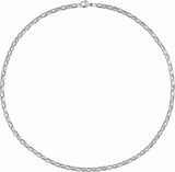 Sterling Silver 4.08 mm Rolo 20" Chain