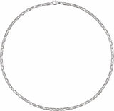 Sterling Silver 4.08 mm Rolo 16" Chain