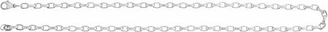 Sterling Silver 4.08 mm Rolo 24" Chain