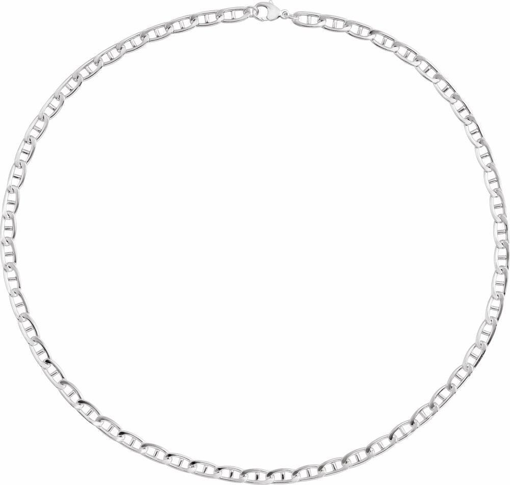Sterling Silver 5.15 mm Anchor 18" Chain