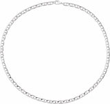 Sterling Silver 5.15 mm Anchor 16" Chain