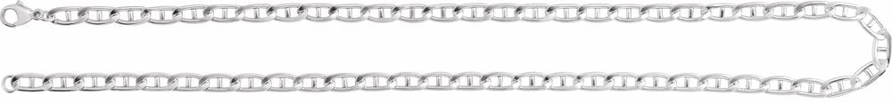 Sterling Silver 5.15 mm Anchor 18" Chain