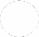 Sterling Silver .9 mm Serpentine 18" Chain