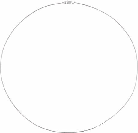 Sterling Silver .9 mm Serpentine 24" Chain