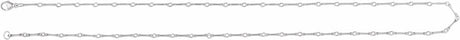 Sterling Silver 2.4 mm Bar 16" Chain