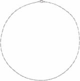 Sterling Silver 2.4 mm Bar 20" Chain