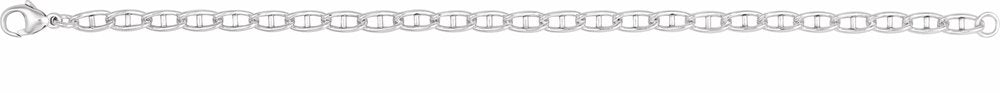 Sterling Silver 3.8 mm Anchor 7" Chain