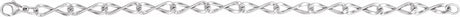 Sterling Silver 5.46 mm Figure Eight 7" Chain