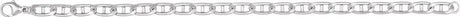 Sterling Silver 5.15 mm Anchor 7" Chain