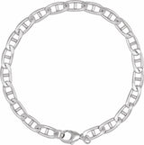 Sterling Silver 5.15 mm Anchor 7" Chain