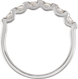 14K White Gold 1/3 CTW Natural Diamond Anniversary Band