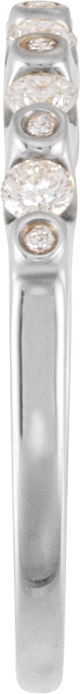 14K White Gold 1/3 CTW Lab-Grown Diamond Anniversary Band