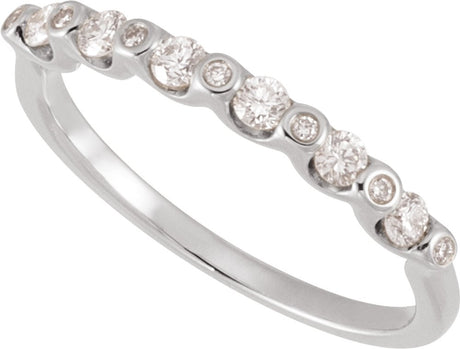 14K White Gold 1/3 CTW Lab-Grown Diamond Anniversary Band