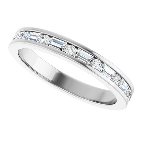 14K White Gold 1/3 CTW Lab-Grown  Diamond Anniversary Band