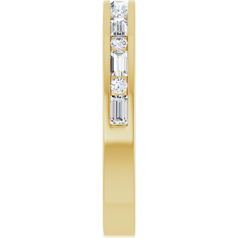 14K Yellow Gold 1/3 CTW Lab-Grown  Diamond Anniversary Band