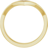 14K Yellow Gold .08 CTW Natural Diamond Contour Band