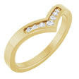 14K Yellow Gold .08 CTW Natural Diamond Contour Band
